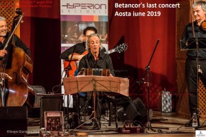 Betancor's last concert Aosta june 2019